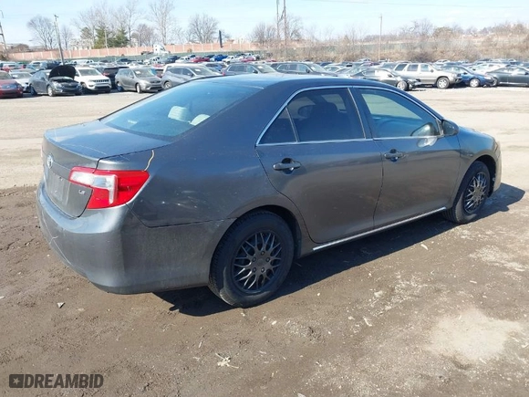 2012 Toyota Camry L with VIN 4T1BF1FK0CU099563, listed as a IAAI auction lot 41679600 with 142,405 mi miles. Bid and sale history available at carsss.com. Image 4.