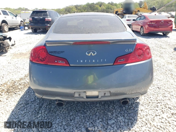 2007 Infiniti G35 Coupe with VIN JNKCV54E87M902432, listed as a Copart auction lot 53484485 with 155,030 mi miles and Salvage Title. Bid and sale history available at carsss.com. Image 6.