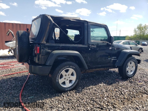 2013 Jeep Wrangler Sport with VIN 1C4AJWAG5DL694110, listed as a Copart auction lot 52200885 with 187,924 mi miles and Salvage Title. Bid and sale history available at carsss.com. Image 3.