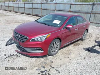 2016 Hyundai Sonata Sport with VIN 5NPE34AF1GH435470, listed as a IAAI auction lot 42004324 with 104,295 mi miles and . Bid and sale history available at DreamBid. Image 2.