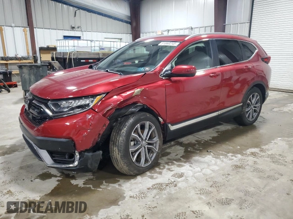 2022 Honda CR-V Touring with VIN 2HKRW2H96NH648893, listed as a Copart auction lot 51860245 with 5,057 mi miles and Salvage Title. Bid and sale history available at carsss.com. Image 1.