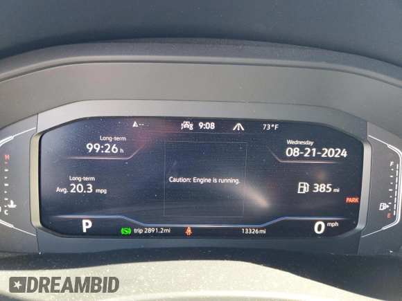 2023 Volkswagen Atlas SEL с VIN 1V2BE2CA3PC216913, выставлен на аукционе Copart как лот 67686974 с пробегом 13 326 миль миль и Списание • Salvage title. История ставок и продаж доступна на DreamBid. Изображение 9.