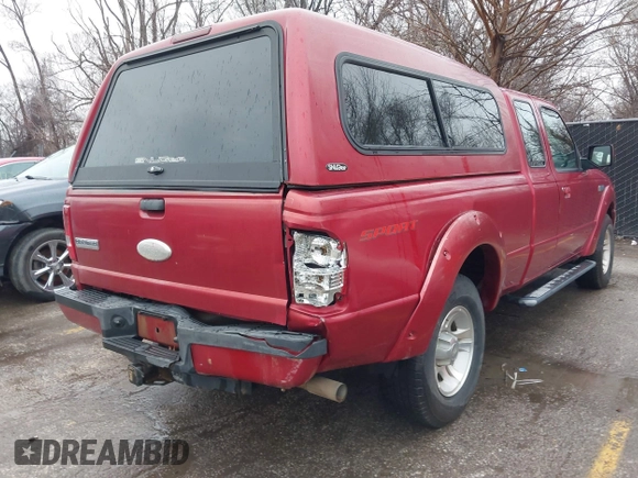 2008 Ford Ranger XL with VIN 1FTYR14E58PA42848, listed as a IAAI auction lot 41720150 with 55,376 mi miles. Bid and sale history available at carsss.com. Image 6.
