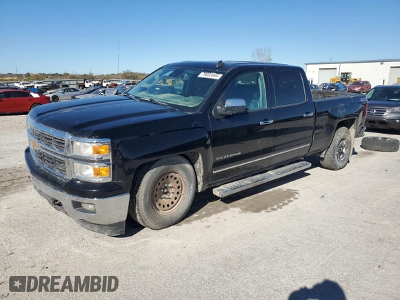 2014 Chevrolet Silverado 1500 LTZ with VIN 3GCUKSEC5EG110894, listed as a Copart auction lot 79032044 with 185,269 mi miles and Salvage Title. Bid and sale history available at DreamBid. Image 1.