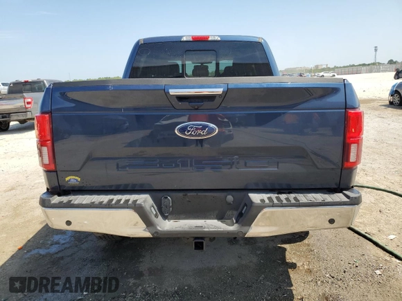 2020 Ford F-150 XL with VIN 1FTEW1E52LFC63073, listed as a Copart auction lot 57453495 with 22,718 mi miles and Salvage title. Bid and sale history available at DreamBid. Image 6.