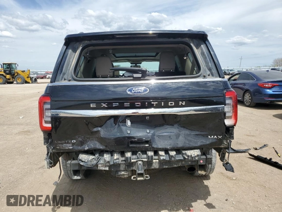 2023 Ford Expedition Max Limited с VIN 1FMJK2A82PEA63950, выставлен на аукционе Copart как лот 55773495 с пробегом 33 588 миль миль и Списание • Salvage title. История ставок и продаж доступна на DreamBid. Изображение 6.