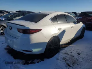 2023 Mazda 3 Premium Plus with VIN 3MZBPBEY5PM381086, listed as a Copart auction lot 87050334 with 35,698 mi miles and Salvage Title. Bid and sale history available at DreamBid. Image 3.