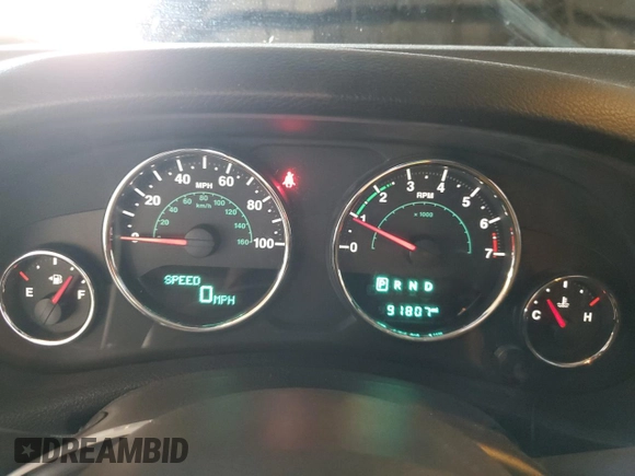 2015 Jeep Wrangler Unlimited Rubicon Hard Rock with VIN 1C4HJWFG1FL532288, listed as a Copart auction lot 62262545 with 91,807 mi miles and Salvage title. Bid and sale history available at DreamBid. Image 9.