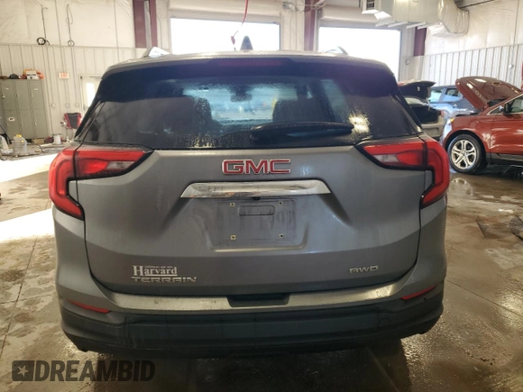 2021 GMC Terrain SLE with VIN 3GKALTEV7ML341748, listed as a Copart auction lot 89196355 with 41,618 mi miles and Salvage Title. Bid and sale history available at carsss.com. Image 6.