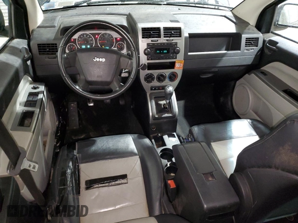 2007 Jeep Compass Limited with VIN 1J8FF57W77D241355, listed as a Copart auction lot 83786884 with 241,742 mi miles and Salvage Title. Bid and sale history available at carsss.com. Image 8.