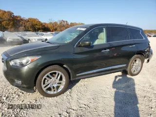 2013 Infiniti JX35 with VIN 5N1AL0MN2DC301547, listed as a Copart auction lot 75931014 with 134,695 mi miles and Salvage Title. Bid and sale history available at carsss.com. Image 1.