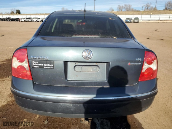 2003 Volkswagen Passat GLX with VIN WVWTH63B13P056529, listed as a Copart auction lot 80905134 with 191,183 mi miles and Salvage Title. Bid and sale history available at carsss.com. Image 6.