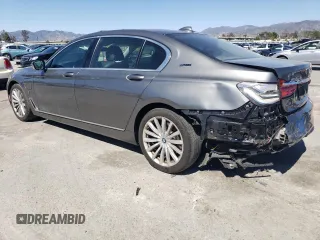 2018 BMW 7 Series 740e xDrive with VIN WBA7J2C55JG938385, listed as a Copart auction lot 49109985 with 81,567 mi miles and Salvage Title. Bid and sale history available at DreamBid. Image 2.