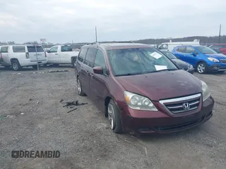 2007 Honda Odyssey EX-L z VIN 5FNRL38727B412322, wystawiony jako IAAI lot #41697259 z przebiegiem 277 766 mil mil oraz . Historia ofert i sprzedaży dostępna na DreamBid. Obrazek 1.