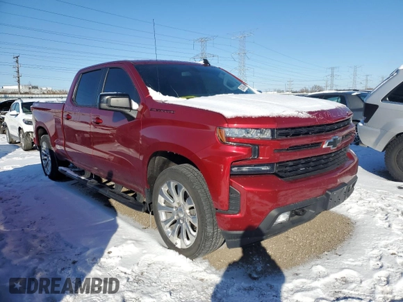 2021 Chevrolet Silverado 1500 RST with VIN 3GCUYEET2MG406048, listed as a Copart auction lot 88330495 with 21,692 mi miles and Salvage Title. Bid and sale history available at carsss.com. Image 4.