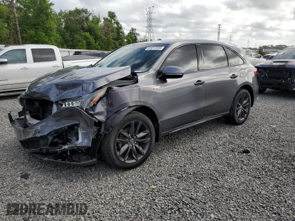 2020 Acura MDX w/Technology/A-Spec Pkg with VIN 5J8YD4H06LL024181, listed as a Copart auction lot 51617235 with 46,235 mi miles and Non Repairable. Bid and sale history available at carsss.com. Image 1.