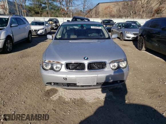 2002 BMW 7 Series 745i with VIN WBAGL63452DP50087, listed as a Copart auction lot 81040704 with Not Provided miles and Clean Title. Bid and sale history available at DreamBid. Image 5.