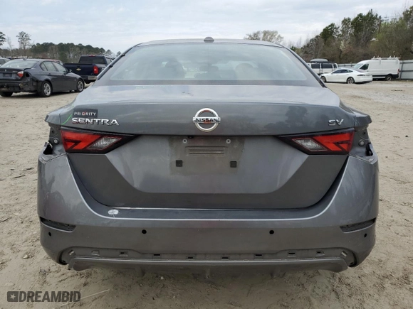 2021 Nissan Sentra SV with VIN 3N1AB8CV4MY220437, listed as a Copart auction lot 49810735 with 57,683 mi miles and Salvage Title. Bid and sale history available at carsss.com. Image 6.