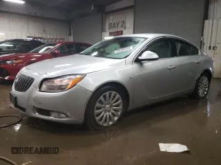 2011 Buick Regal CXL RL1 with VIN 2G4GN5EC0B9212496, listed as a Copart auction lot 89099435 with 61,905 mi miles and Salvage Title. Bid and sale history available at carsss.com. Image 1.