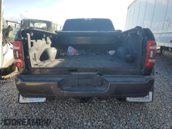 2019 Ram 3500 Longhorn with VIN 3C63RRKL9KG691923, listed as a Copart auction lot 77460594 with 0 mi miles and Non Repairable. Bid and sale history available at carsss.com. Image 6.