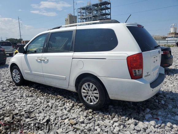 2012 Kia Sedona LX with VIN KNDMG4C75C6437393, listed as a Copart auction lot 72045874 with 163,501 mi miles and Non Repairable. Bid and sale history available at carsss.com. Image 2.