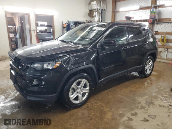 2024 Jeep Compass Latitude с VIN 3C4NJDBN6RT604624, выставлен на аукционе Copart как лот 63016605 с пробегом 39 068 миль миль и Чистый • Clean title. История ставок и продаж доступна на DreamBid. Изображение 1.