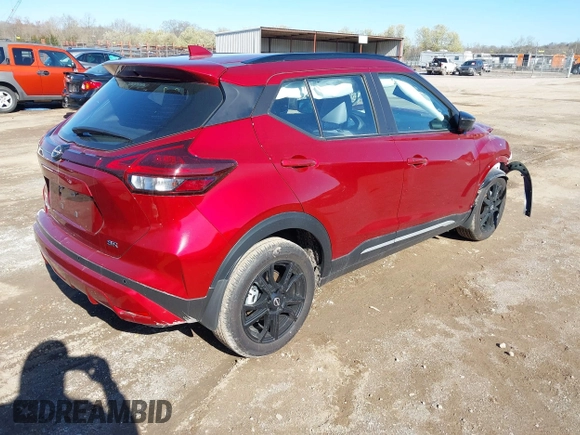 2024 Nissan Kicks SR with VIN 3N1CP5DV1RL560916, listed as a IAAI auction lot 41811494 with 2,133 mi miles and . Bid and sale history available at carsss.com. Image 4.