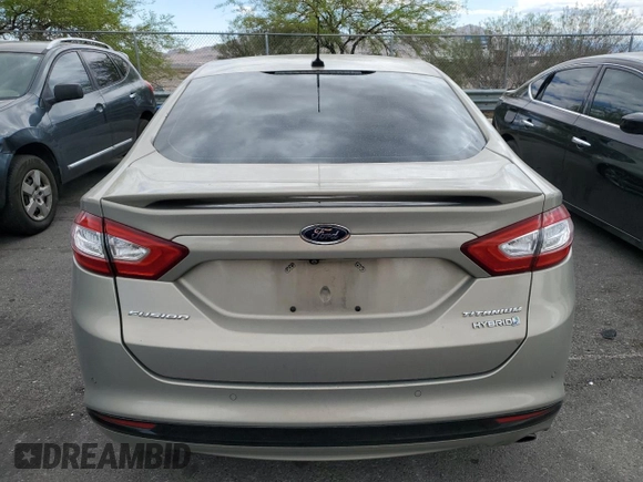 2015 Ford Fusion Titanium Hybrid with VIN 3FA6P0RUXFR115229, listed as a Copart auction lot 54629355 with 76,671 mi miles and Salvage title. Bid and sale history available at DreamBid. Image 6.
