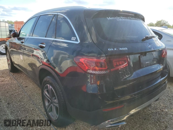 2022 Mercedes-Benz GLC with VIN W1N0G8DBXNV385950, listed as a Copart auction lot 62633152 with 0 mi miles. Bid and sale history available at carsss.com. Image 3.