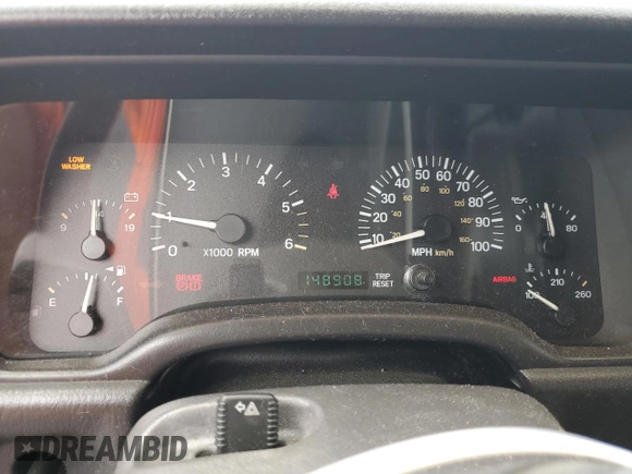 2000 Jeep Cherokee Classic with VIN 1J4FF58S8YL119611, listed as a Copart auction lot 57255685 with 148,908 mi miles and Clean title. Bid and sale history available at DreamBid. Image 9.