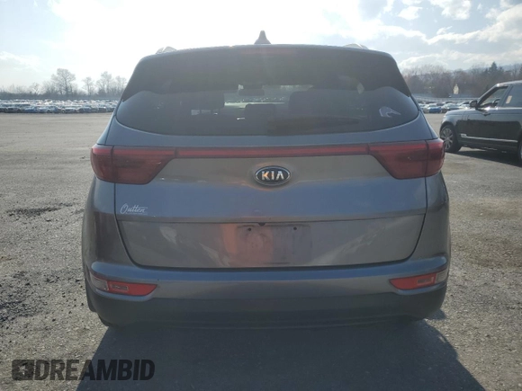 2018 Kia Sportage LX with VIN KNDPMCAC1J7393125, listed as a Copart auction lot 50515275 with 124,947 mi miles and Salvage Title. Bid and sale history available at carsss.com. Image 6.
