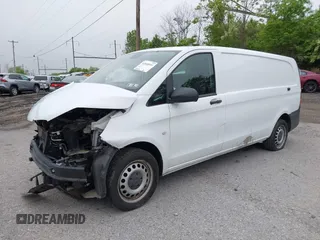 2019 Mercedes-Benz Metris Cargo with VIN WD3PG3EA9K3592801, listed as a IAAI auction lot 42048501 with 75,702 mi miles. Bid and sale history available at carsss.com. Image 2.