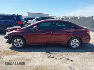 2013 Honda Civic LX with VIN 2HGFB2F58DH587747, listed as a IAAI auction lot 41862922 with 38,797 mi miles and . Bid and sale history available at DreamBid. Image 15.