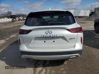 2024 Infiniti QX50 Luxe with VIN 3PCAJ5BB1RF104136, listed as a Copart auction lot 47448215 with 521 mi miles and Salvage title. Bid and sale history available at DreamBid. Image 6.
