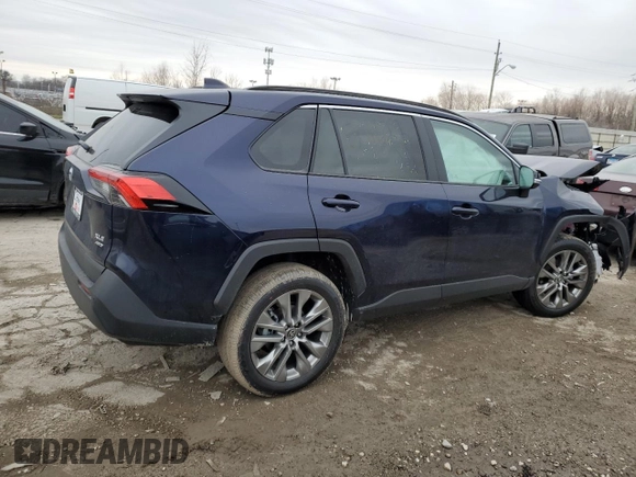 2025 Toyota RAV4 XLE Premium with VIN 2T3A1RFV6SW501627, listed as a Copart auction lot 86159954 with 220 mi miles and Salvage title. Bid and sale history available at DreamBid. Image 3.