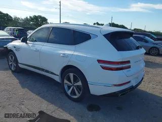 2023 Genesis GV80 with VIN KMUHCESCXPU106714, listed as a IAAI auction lot 41899438 with 35,750 mi miles. Bid and sale history available at carsss.com. Image 3.