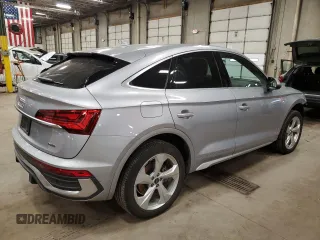 2023 Audi Q5 Sportback S line Premium Plus with VIN WA15AAFY3P2154281, listed as a Copart auction lot 49456025 with 19,896 mi miles and Salvage title. Bid and sale history available at DreamBid. Image 3.