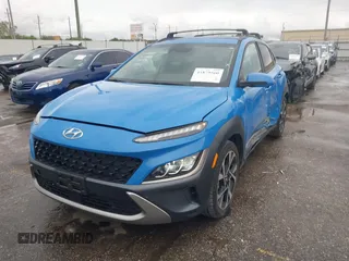 2022 Hyundai Kona Limited with VIN KM8K53A33NU913545, listed as a IAAI auction lot 41879560 with 21,416 mi miles. Bid and sale history available at carsss.com. Image 16.