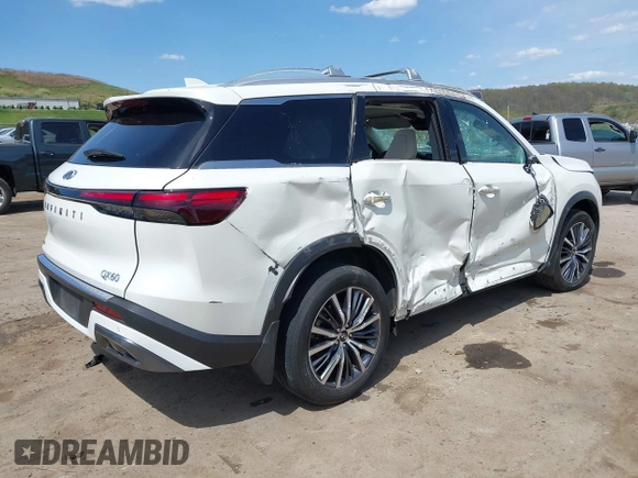 2023 Infiniti QX60 Sensory с VIN 5N1DL1GS5PC353666, выставлен на аукционе IAAI как лот 42116727 с пробегом 28 669 миль миль и . История ставок и продаж доступна на DreamBid. Изображение 4.
