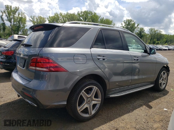 2018 Mercedes-Benz GLE 350 with VIN 4JGDA5HB3JB078145, listed as a Copart auction lot 63041285 with 86,086 mi miles and Salvage title. Bid and sale history available at DreamBid. Image 3.
