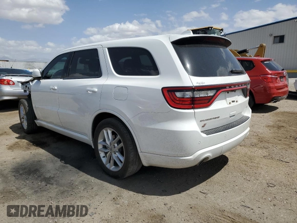2022 Dodge Durango GT Plus with VIN 1C4RDHDG2NC131177, listed as a Copart auction lot 50929455 with 37,715 mi miles and Salvage Title. Bid and sale history available at DreamBid. Image 2.