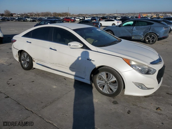 2013 Hyundai Sonata Hybrid with VIN KMHEC4A4XDA090310, listed as a Copart auction lot 41877255 with 167,329 mi miles and Salvage Title. Bid and sale history available at carsss.com. Image 4.