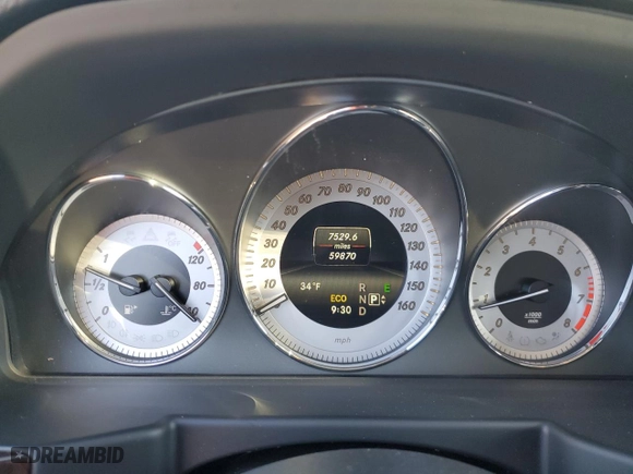 2014 Mercedes-Benz GLK-Class GLK 350 with VIN WDCGG8JB8EG173394, listed as a Copart auction lot 48163225 with 59,870 mi miles and Salvage Title. Bid and sale history available at carsss.com. Image 9.