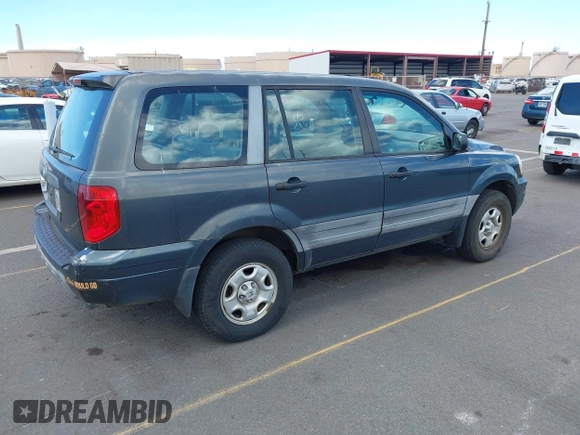 2004 Honda Pilot LX with VIN 2HKYF18114H591405, listed as a IAAI auction lot 42386073 with 71,295 mi miles and . Bid and sale history available at DreamBid. Image 4.