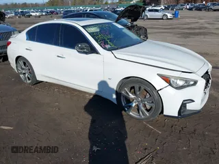 2014 Infiniti Q50 Premium with VIN JN1BV7AR1EM704193, listed as a IAAI auction lot 41578284 with 144,955 mi miles. Bid and sale history available at carsss.com. Image 1.