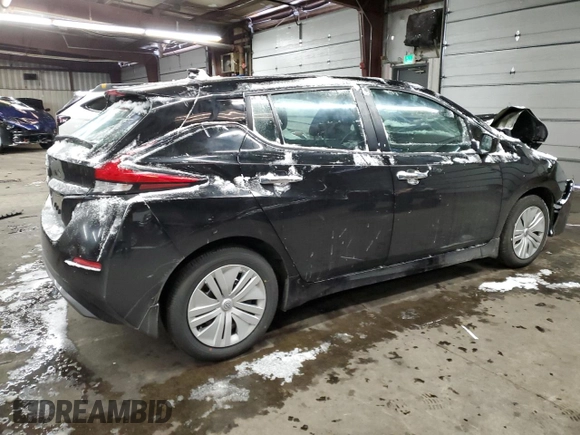 2025 Nissan LEAF S with VIN 1N4AZ1BV8SC566293, listed as a Copart auction lot 45042405 with 983 mi miles and Salvage Title. Bid and sale history available at carsss.com. Image 3.