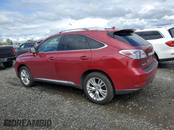 2010 Lexus RX 450h with VIN JTJBC1BAXA2403465, listed as a Copart auction lot 51248335 with 128,932 mi miles and Salvage Title. Bid and sale history available at DreamBid. Image 2.