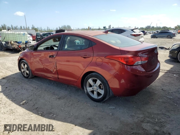 2013 Hyundai Elantra Limited with VIN KMHDH4AE4DU740611, listed as a Copart auction lot 54711845 with 95,408 mi miles and Salvage Title. Bid and sale history available at DreamBid. Image 2.