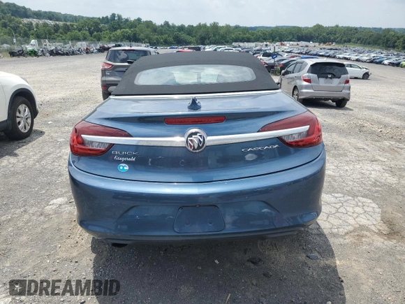 2017 Buick Cascada with VIN W04WG3N53HG018548, listed as a Copart auction lot 64110975 with 59,973 mi miles and Salvage title. Bid and sale history available at DreamBid. Image 6.
