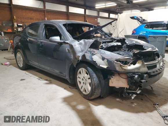 2012 Dodge Avenger SE with VIN 1C3CDZAB3CN168345, listed as a Copart auction lot 54385865 with Not Provided miles and Salvage Title. Bid and sale history available at DreamBid. Image 4.